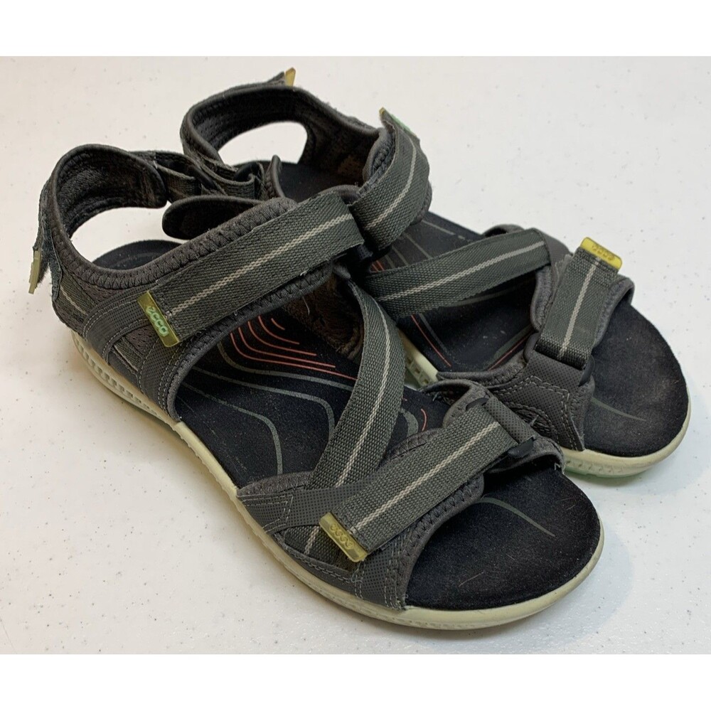 Ecco Yucatan Sport Off Road Sandals Women’s 8 EU 38 Charcoal Hiking Camping